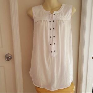 Anthropologie sleeveless lightweight blouse size 10